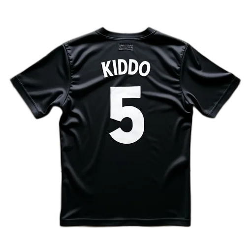 3d render, black, jersey, name transparent PNG cut-out