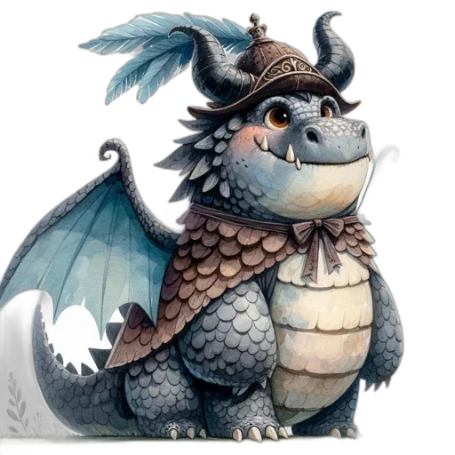 dragon, creature, staff, animal transparent PNG cut-out