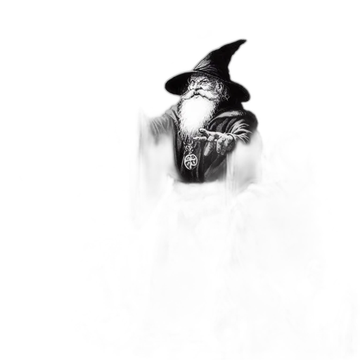 hat, mask, creature, staff transparent PNG cut-out