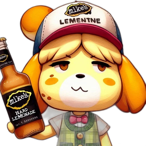 hat, bottle, pixel art, 3d render transparent PNG cut-out