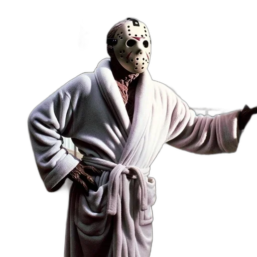 mask, creature, staff, jacket transparent PNG cut-out