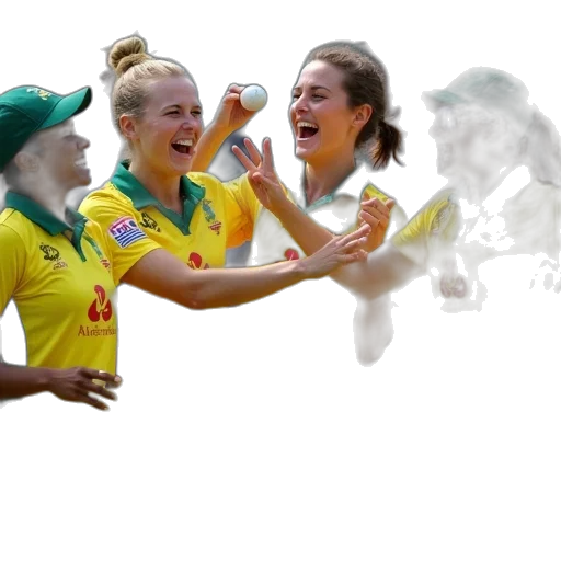 australian, women, cricket, team transparent PNG cut-out