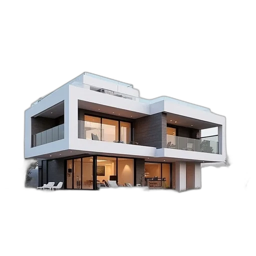 building, 3d render, photorealistic, concept art transparent PNG cut-out