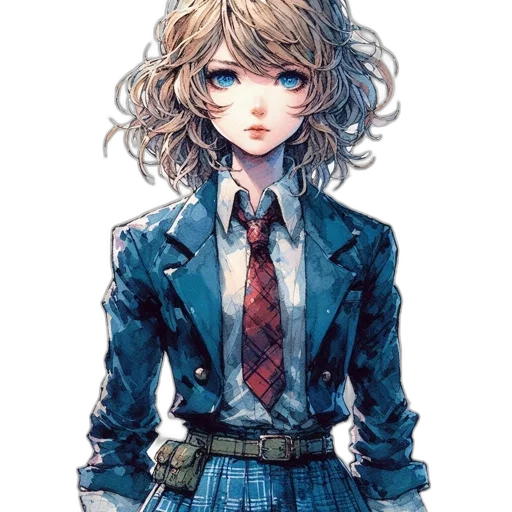 staff, jacket, dress, face transparent PNG cut-out