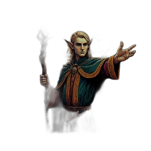 staff, fantasy art, concept art, pixel art transparent PNG cut-out