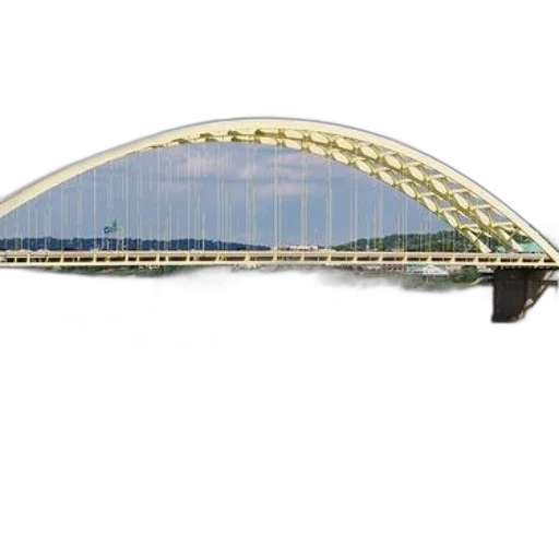 yellow, arch, bridge, spans transparent PNG cut-out