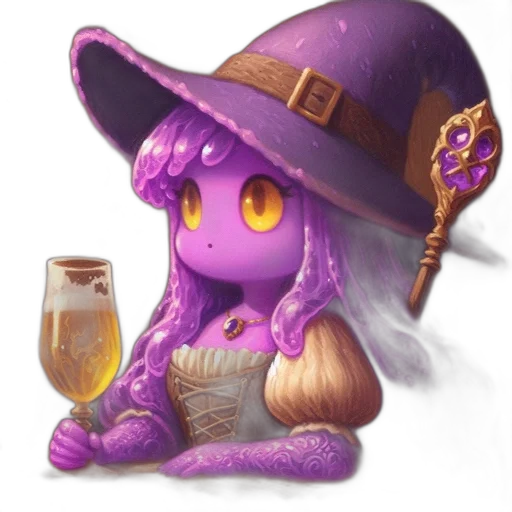 hat, dragon, staff, creature transparent PNG cut-out