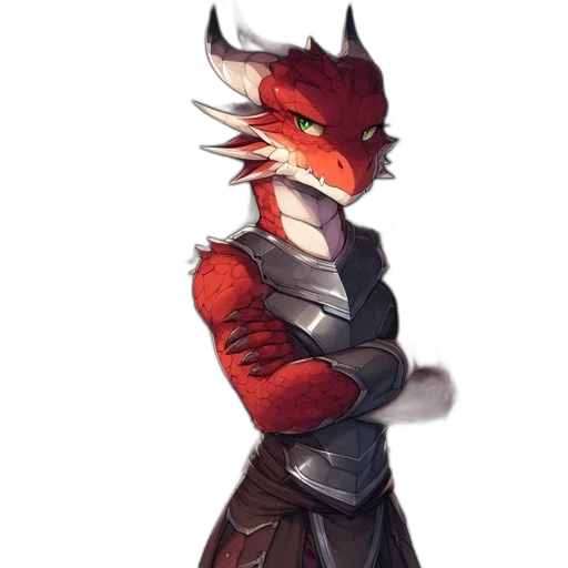 dragon, jacket, staff, mask transparent PNG cut-out
