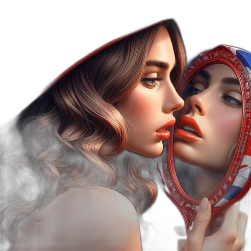 face, mask, photorealistic, fantasy art transparent PNG cut-out