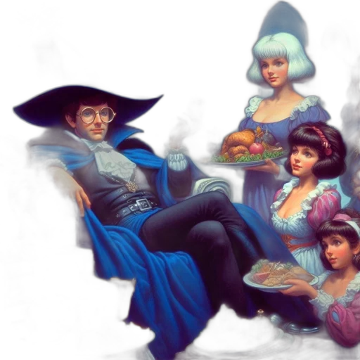 hat, concept art, fantasy art, oil painting transparent PNG cut-out