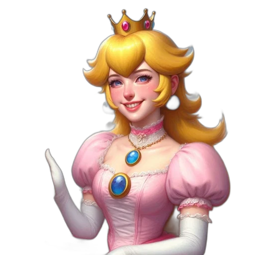 crown, dress, staff, face transparent PNG cut-out