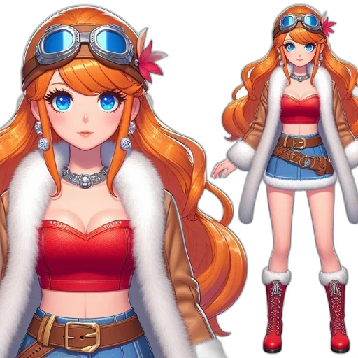 jacket, staff, concept art, anime transparent PNG cut-out