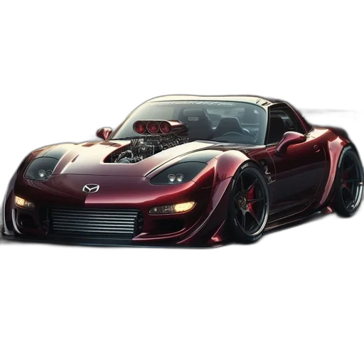 car, 3d render, photorealistic, concept art transparent PNG cut-out