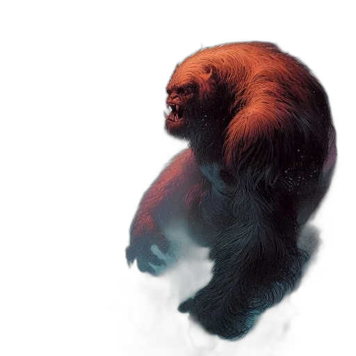 animal, creature, hair, staff transparent PNG cut-out