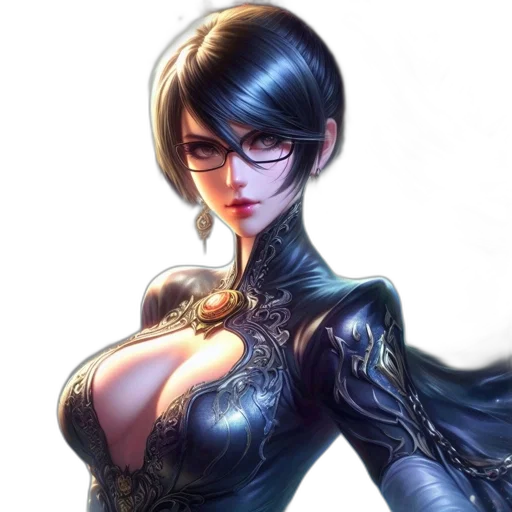 dress, fantasy art, concept art, cyberpunk transparent PNG cut-out