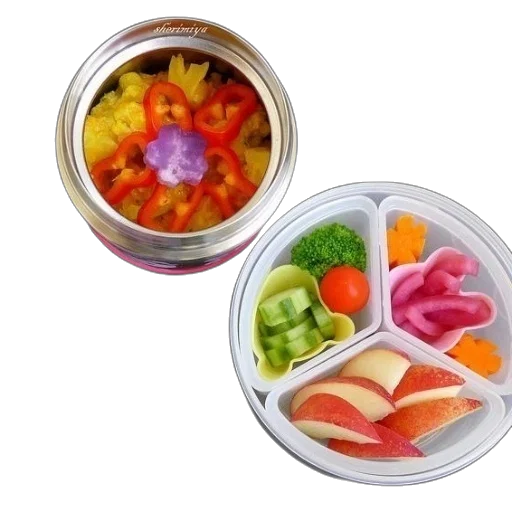 food, colorful, bento, box transparent PNG cut-out
