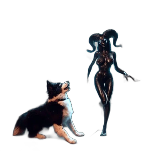 creature, animal, staff, robot transparent PNG cut-out
