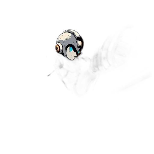 robot, mask, weapon, staff transparent PNG cut-out