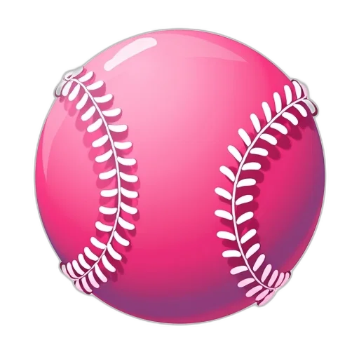 stylized, illustration, baseball, bright transparent PNG cut-out