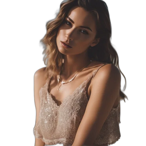dress, jewelry, face, jacket transparent PNG cut-out