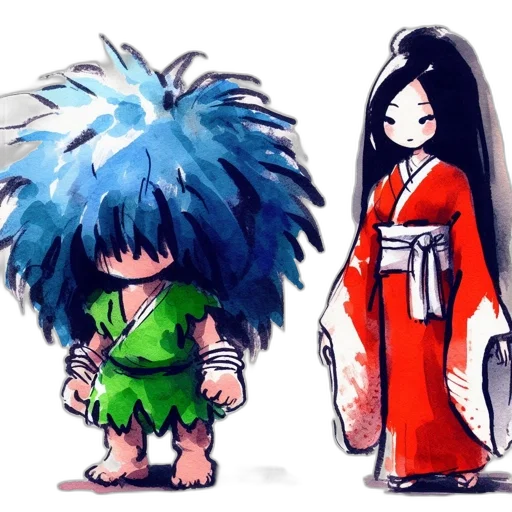 hair, concept art, anime, fantasy art transparent PNG cut-out