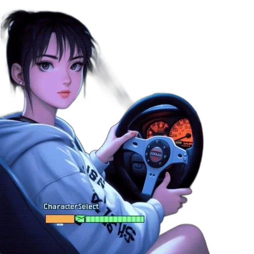 car, vaporwave, concept art, photorealistic transparent PNG cut-out