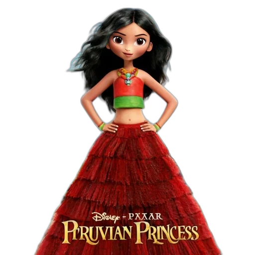 dress, concept art, 3d render, young transparent PNG cut-out