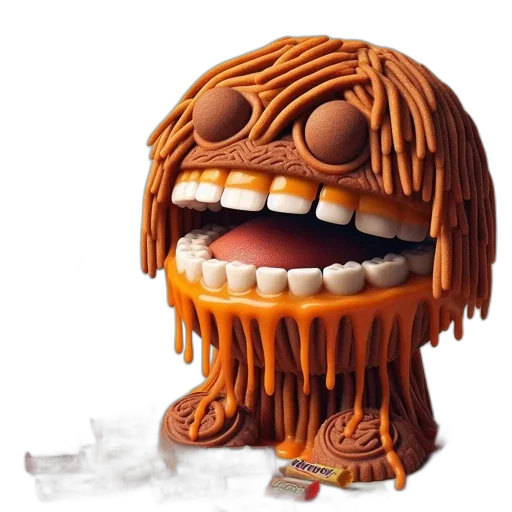 creature, food, mask, hair transparent PNG cut-out