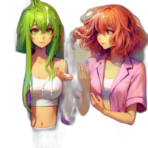 dress, hair, umbrella, jacket transparent PNG cut-out