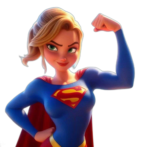 comic book art, cartoon, concept art, 3d render transparent PNG cut-out