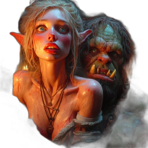 face, creature, mask, fantasy art transparent PNG cut-out