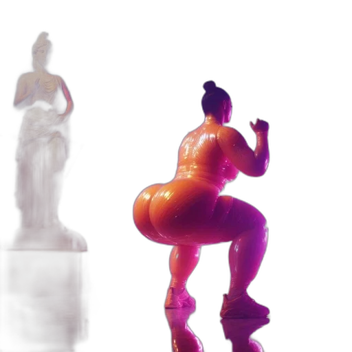 dress, robot, 3d render, concept art transparent PNG cut-out