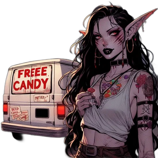 staff, creature, concept art, fantasy art transparent PNG cut-out
