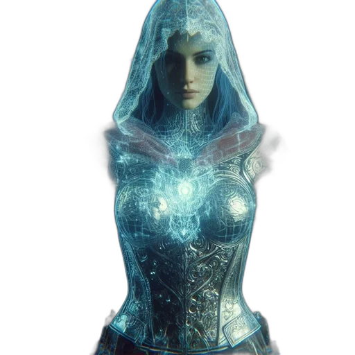 dress, mask, staff, jewelry transparent PNG cut-out