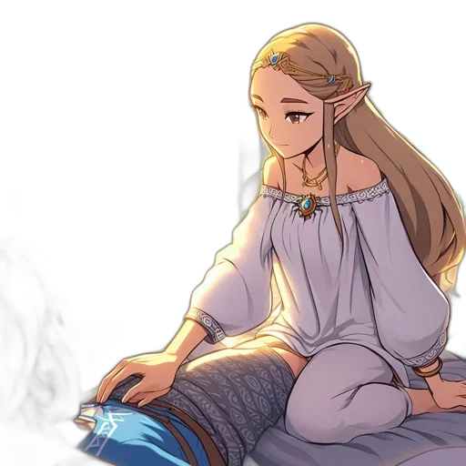 dress, jewelry, crown, fantasy art transparent PNG cut-out