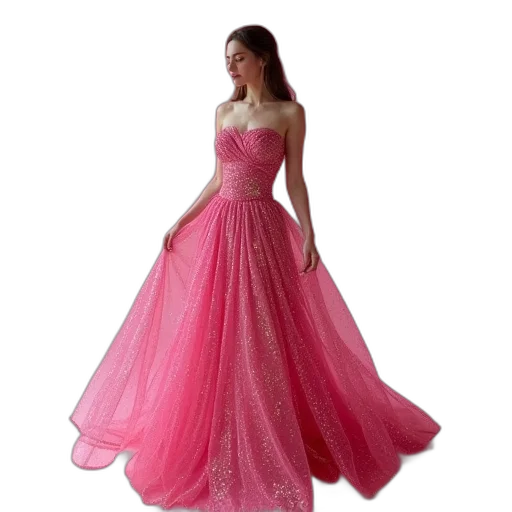 dress, photorealistic, model, wearing transparent PNG cut-out
