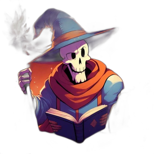mask, staff, hat, fantasy art transparent PNG cut-out