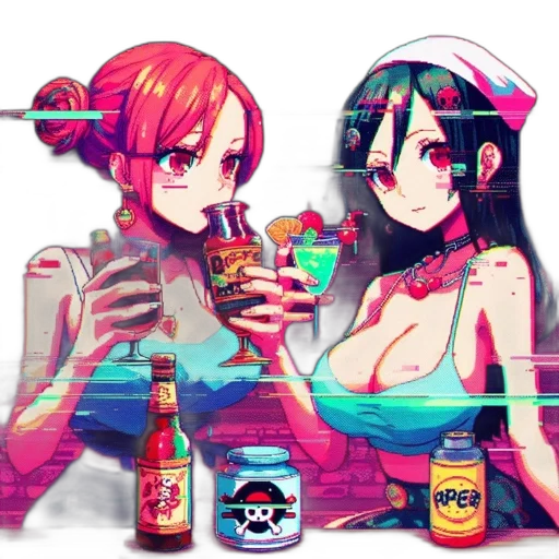 food, robot, bottle, cyberpunk transparent PNG cut-out