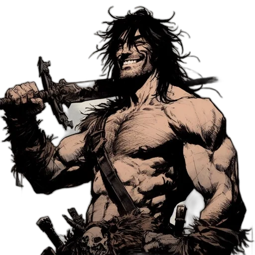 weapon, sword, staff, comic book art transparent PNG cut-out