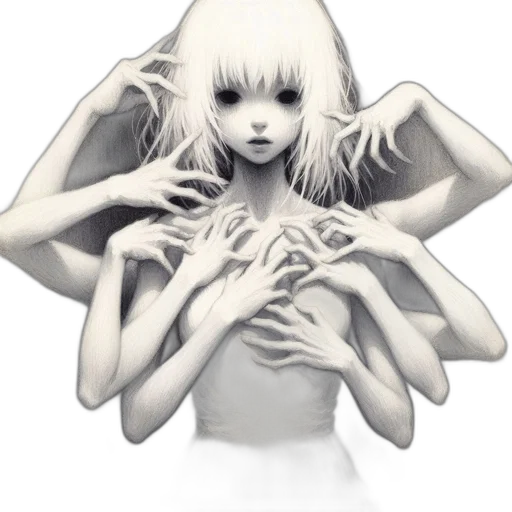 mask, creature, hair, jewelry transparent PNG cut-out