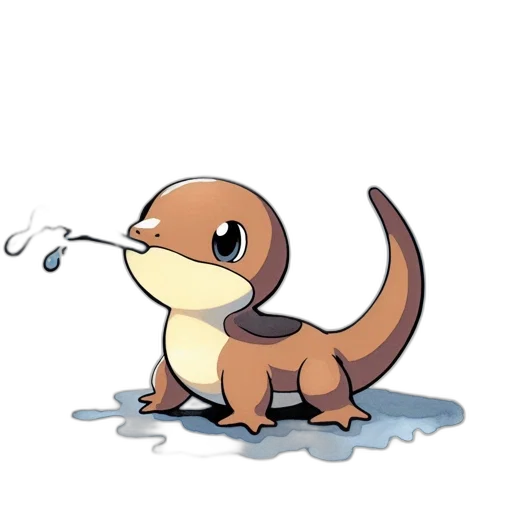 dragon, staff, creature, animal transparent PNG cut-out