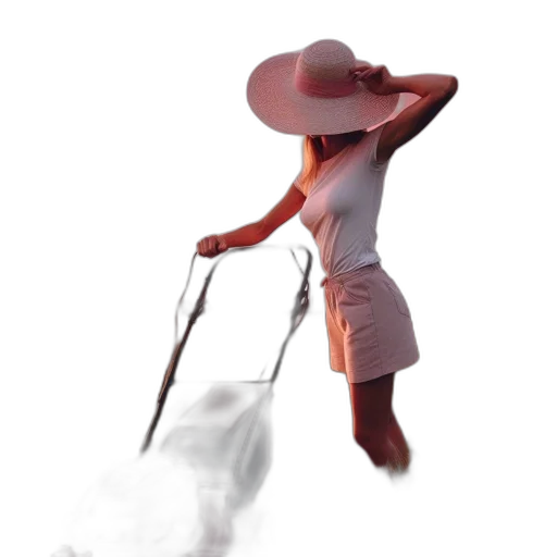 hat, dress, staff, mask transparent PNG cut-out