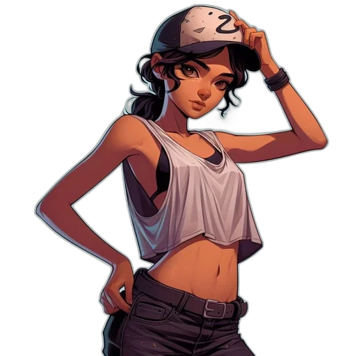 hat, staff, comic book art, concept art transparent PNG cut-out