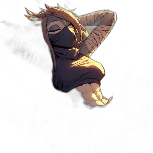 mask, staff, creature, dragon transparent PNG cut-out