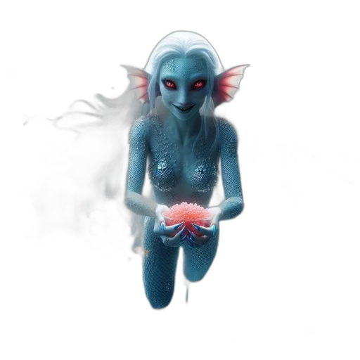 creature, mask, staff, jewelry transparent PNG cut-out