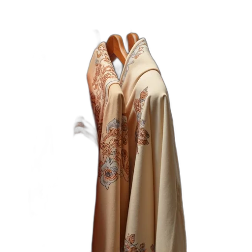 dress, jacket, staff, 3d render transparent PNG cut-out