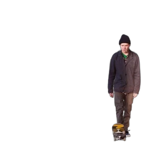 jacket, hat, staff, shoes transparent PNG cut-out