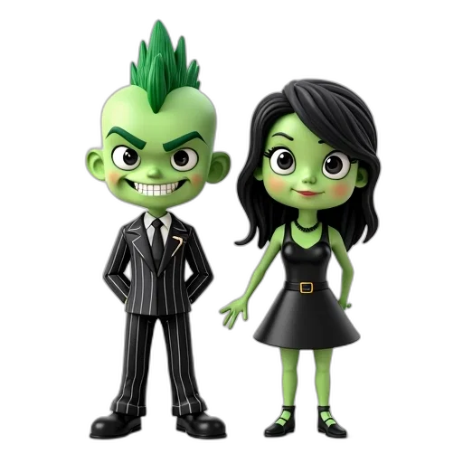 3d render, concept art, cartoon, green transparent PNG cut-out