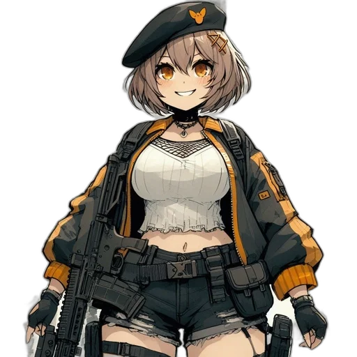 weapon, jacket, staff, dress transparent PNG cut-out