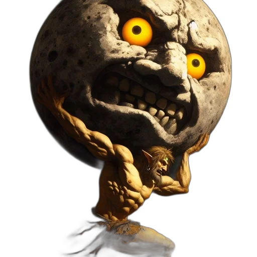 mask, creature, face, weapon transparent PNG cut-out